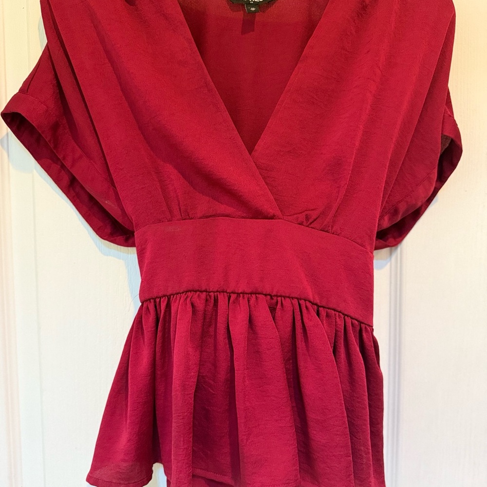Elegant Red Women's Top